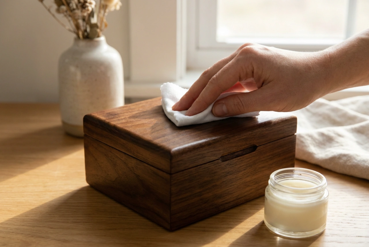 Czym pielęgnować drewnianą szkatułkę na biżuterię bez przesuszenia