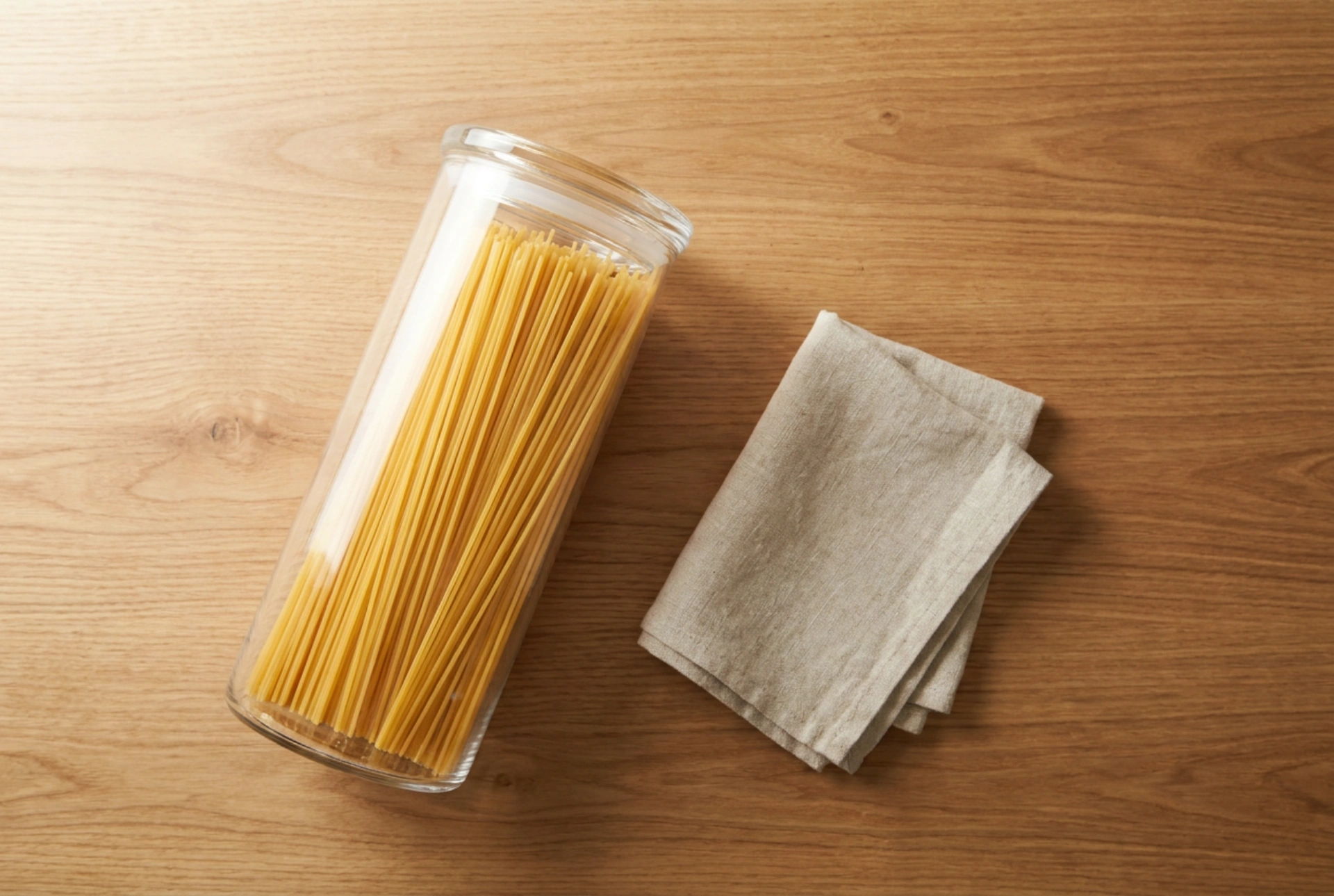 Sprawdzony sposób na przechowywanie spaghetti w odpowiednim pojemniku