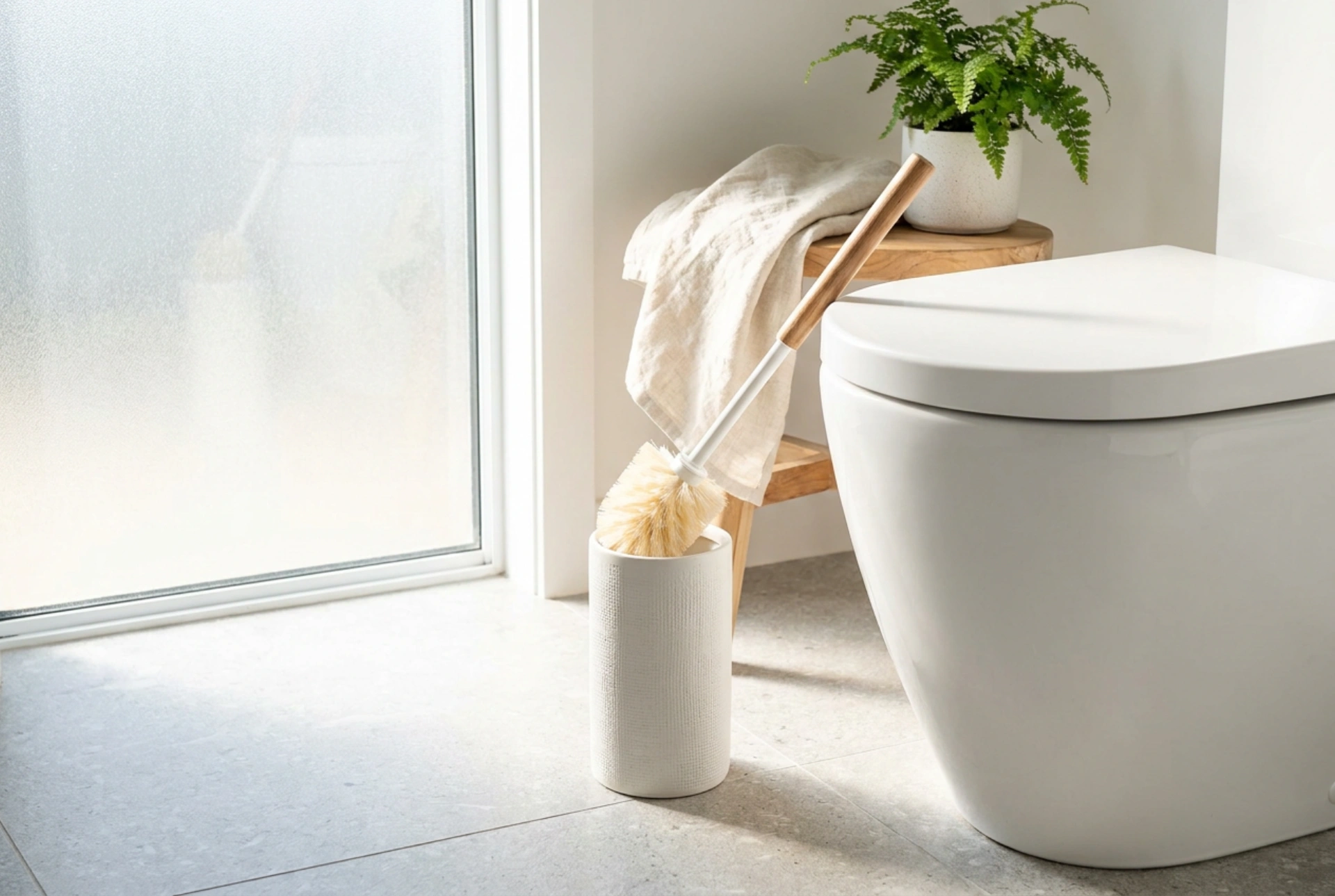 Czym czyścić białą szczotkę do wc, by nie żółkła