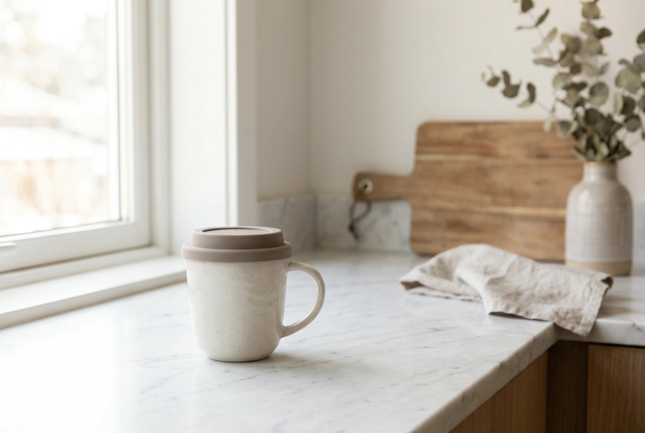 Jak czyścić kubek ceramiczny z pokrywką silikonową