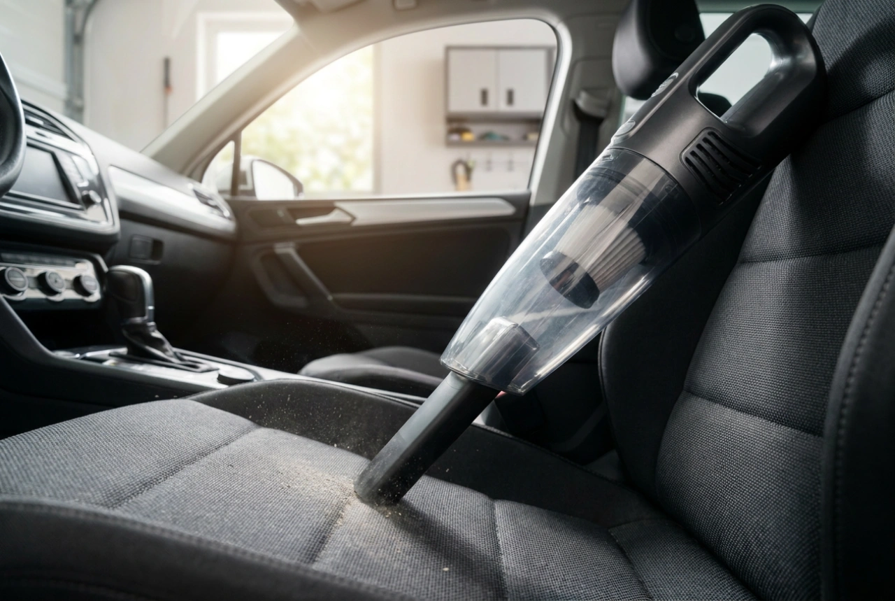 Jak sprzątać auto odkurzaczem akumulatorowym bez spadku mocy