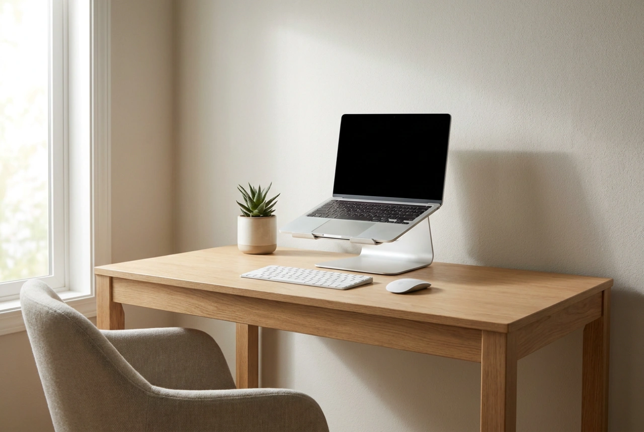 Jak ustawić regulowaną podstawkę pod laptopa dla pleców i oczu
