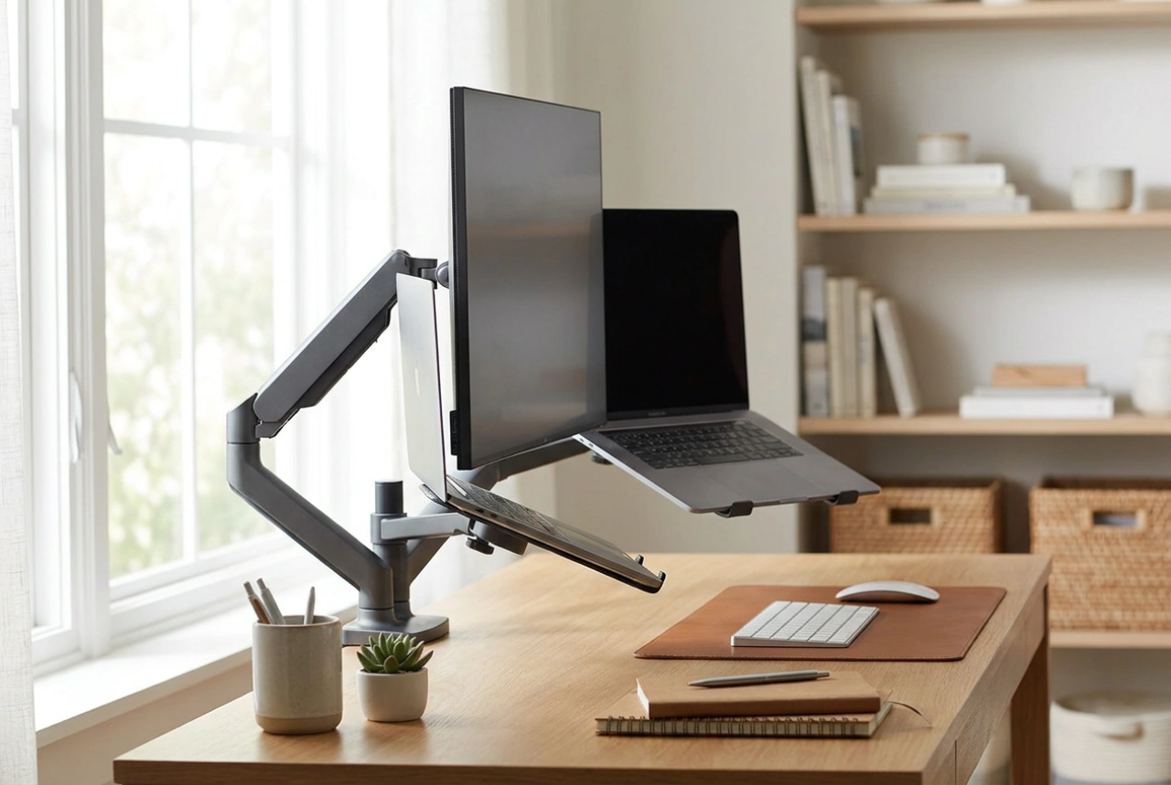 Sprawdzony sposób ustawienia uchwytu na monitor i laptop